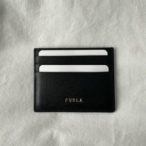 FURLA Black Classic Credit Card Case